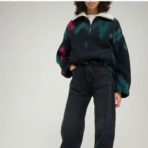 Isabel Marant Marner Printed Fleece Sherpa